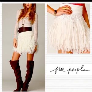 Free People tattered mini skirt RARE🥰 #Boho
